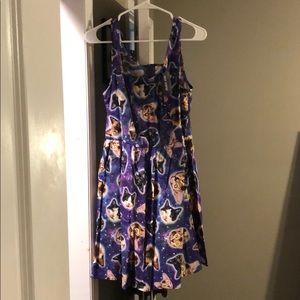 Hot Topic Cosmic Cat Dress New